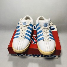 K SWISS Classic Leather White Tennis Shoes Womens  s US 8 Sneakers Lace up