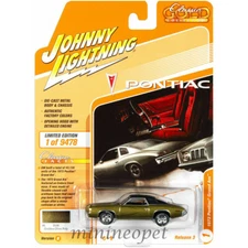 JOHNNY LIGHTNING JLSP163 B 1973 PONTIAC GRAND AM 1/64 GOLDEN OLIVE POLY