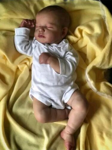 High Quality 50cm Reborn Baby Doll LouLou, Full Vinyl Body 3D Hand-Painted Skin