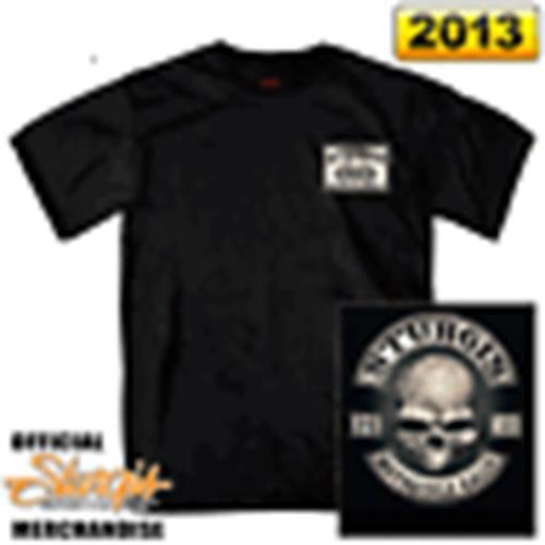 2013 STURGIS RALLY DOUBLE SIDED  SKULL  BIKER SHIRT - Picture 1 of 1