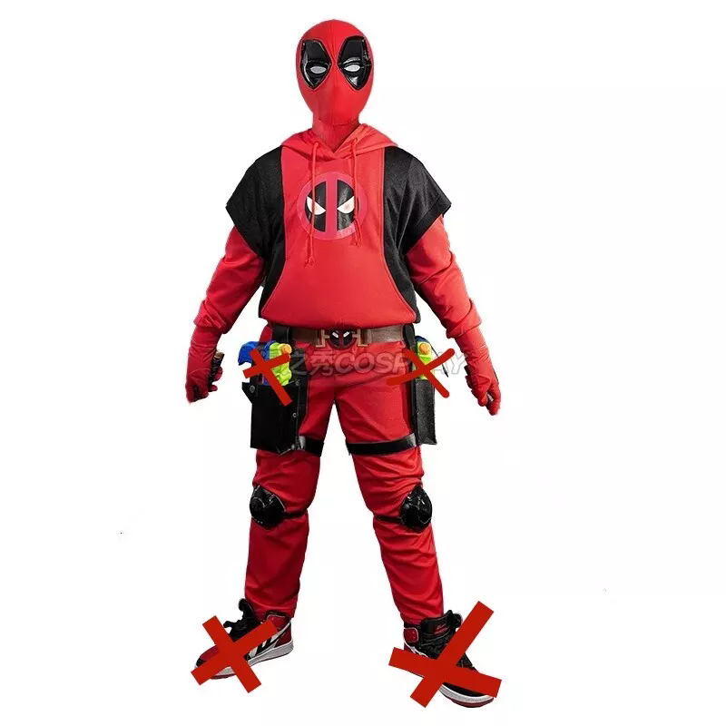 Deadpool 3 Kidpool Cosplay Costume Hoodies Children Boys Outfit