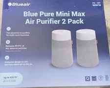 2 pack Blueair Blue Pure  Pure Mini Max Air Purifier, Open Box