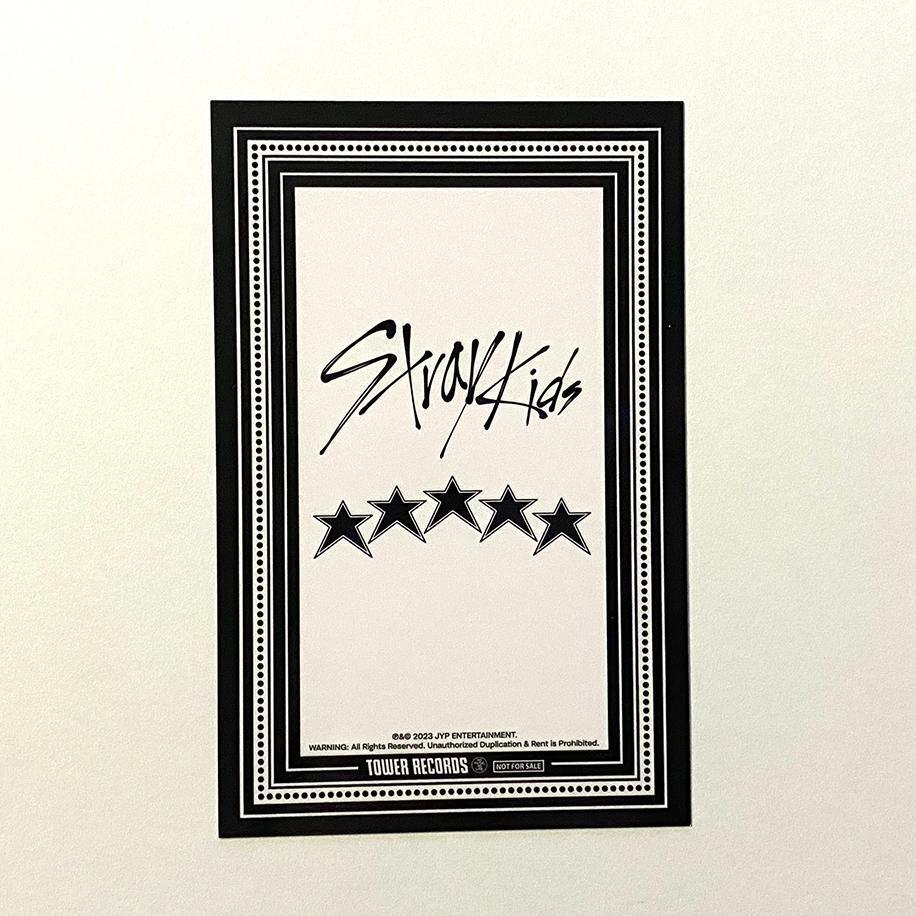 Straykids 5 Star Tower Records JAPAN Lucky Draw Official Photocard