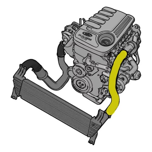 Intercooler y mangueras de aluminio de actualización para Mazda BT50 2,2 L 2011-2022 - Imagen 18 de 18