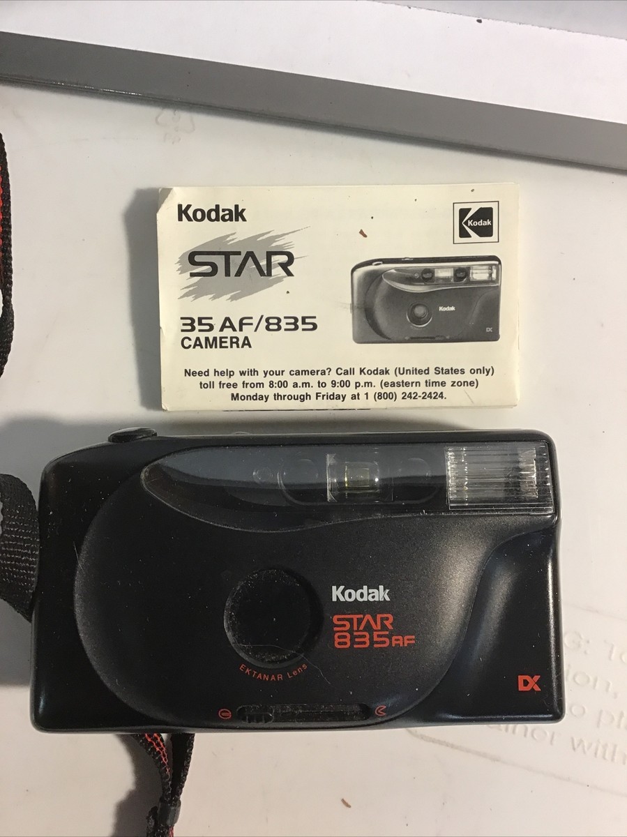 Kodak Star 835AF Auto Focus 35 MM Camera Built in Flash Film With Manual