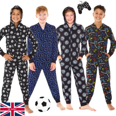 Jungen Gaming Fußball 1Onesi Eat Sleep Battle Floss Overall All in One Baumwolle
