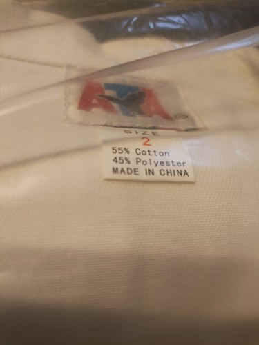 ATA Taekwondo World Martial Arts - Kids Jacket Uniform Top Gin & White Belt Sz 0 - Picture 3 of 3