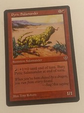 Pyric Salamander - Magic the Gathering MTG Mirage Single Card