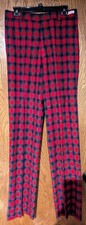 Vintage Pendleton Mens 32 W Plaid Pants 100 Virgin Wool Made in USA