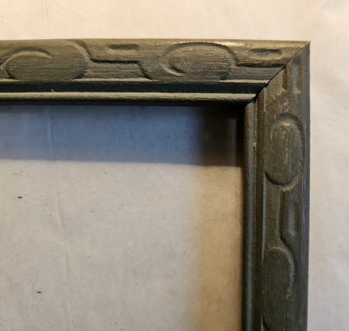 Select 1 of 3 1930"s Ornate Gray Picture Frames,1 & 2 (4"x6"), #3 (2 3/8"x 4")t - Picture 7 of 8