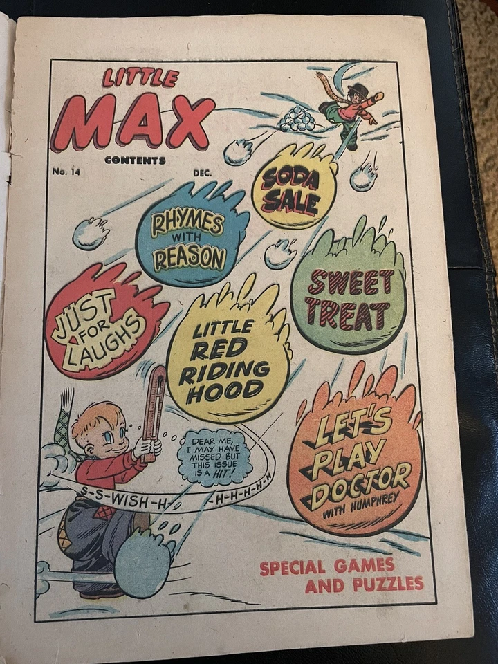 Little Max #14, diciembre de 1951, BONITO, nombre estampado del dueño anterior en la portada Foto 4 de 4