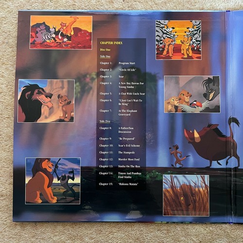 THE LION KING Deluxe CAV Letterbox Edition BOX SET Laserdisc w/LITHOGRAPHS NTSC - Picture 5 of 9
