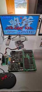 SEGA SYSTEM 32 GOLDEN AXE THE REVENGE OF DEATH ADDER + SPIDERMAN JAMMA PCB