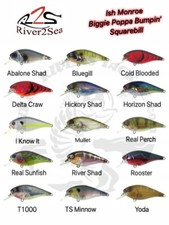 River2Sea Ish Monroe Biggie Poppa Bumpin' Rattle Squarebill - Choose Color