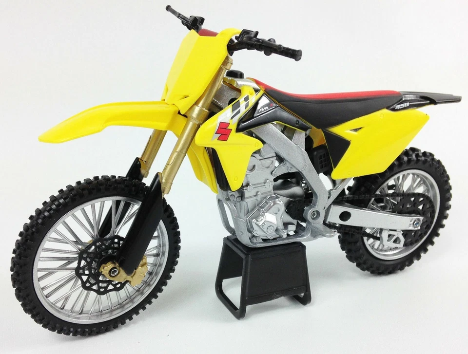 NEW Ray 1:12 Suzuki RMZ 450 Toy Model Motocross Motorbike off Road Yellow Kids - Image 3 of 4