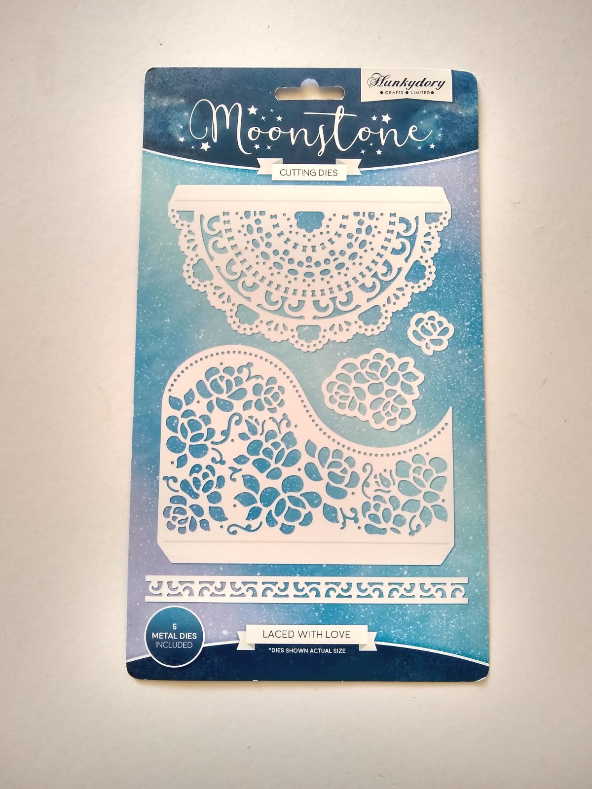 Hunkydory Moonstone Die Set Laced With Love 5 Dies Doily Floral Decorative Dies