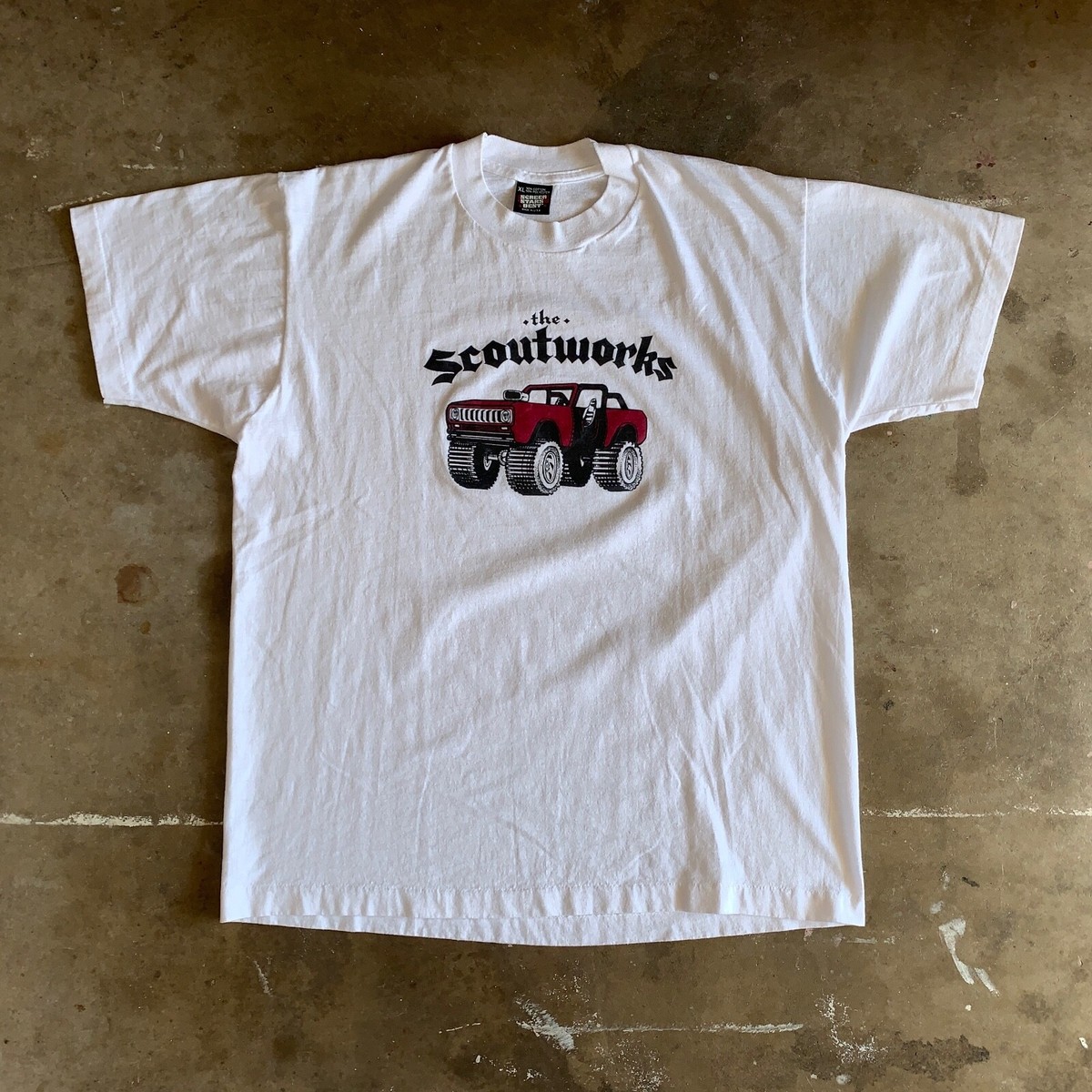 80s VINTAGE INTERNATIONAL HARVESTER SCOUT T-SHIRT MEN SZ L SCOUT