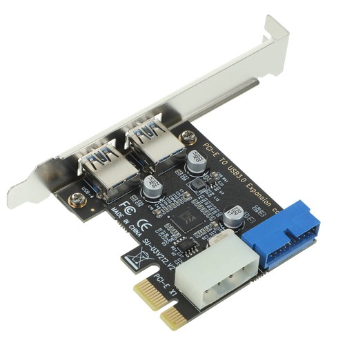USB 3.0 Express Expansion Card PCIE to Double USB 3.0 Internal USB Hub Card - 第 5/12 張圖片