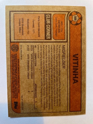 Juego de vida Topps UCL Liga de Campeones Paris Saint Germain elige novato - Imagen 25 de 57