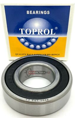 Cuscinetti 6205 2RS Cuscinetti A Sfera 6205 2RS C3 EMQ Sigillati In Gomma - 25x52x15 Mm, Confezione Da 10 Pezzi! 10 Pezzi Cuscinetti Precisione 25x52x15 - Foto 13