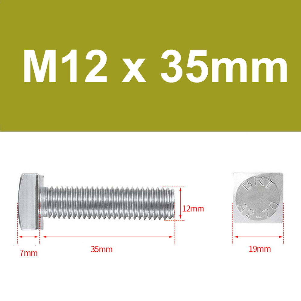 M5 M6 M8 M10 M12 Hammerkopfschraube Edelstahl V2A T-Schraube Hammerkopf