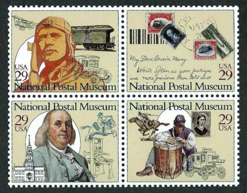 Sellos de Norteamérica bloque, figuras históricas