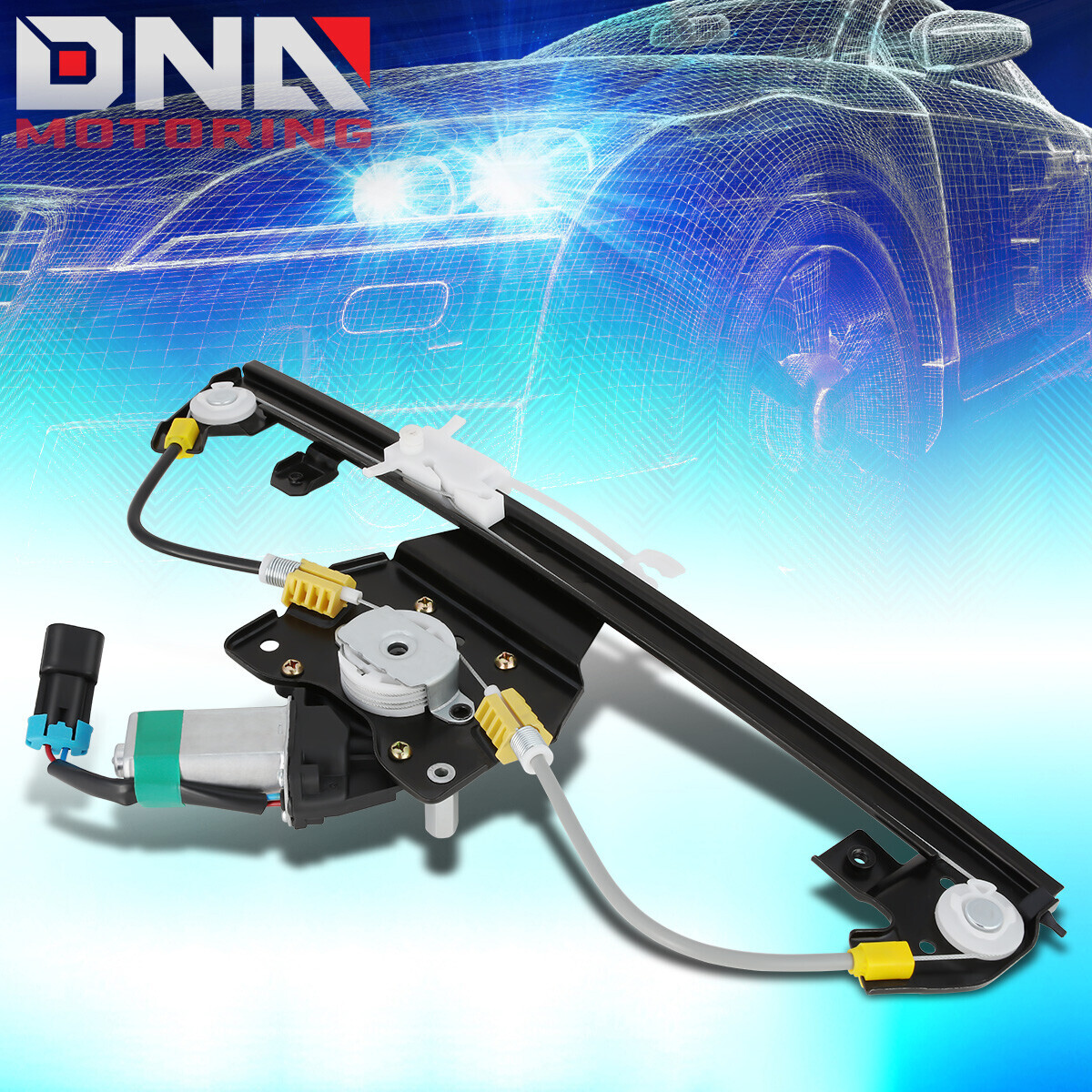 Front Left Power Window Regulator With Motor For 2012-2019 Fiat 500 2-Door Hatchback