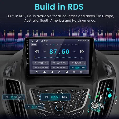 For Ford Escape 2013-2019 Android 13 Carplay Car Radio Stereo GPS Navi 2+64G RDS - Picture 7 of 16