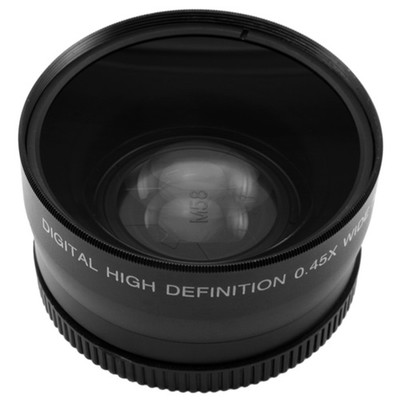 Universal 0.45x 58mm Wide Angle + Macro Conversion Lens 0.45x58 for DSLR Camera