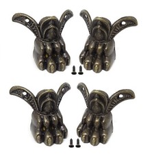 8PCS Antique Wooden Box Decorative Feet Leg Corner Protector with 16PCS Screws
