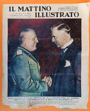 CHAMBERLAIN & MUSSOLINI da IL MATTINO ILLUSTRATO  R@R@ RIVISTA PRIMI 900-12178