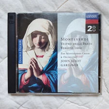 MONTEVERDI: VESPRO DELLA BEATA VERGINE 1610, JOHN ELIOT GARDINER LONDON 2 CD SET