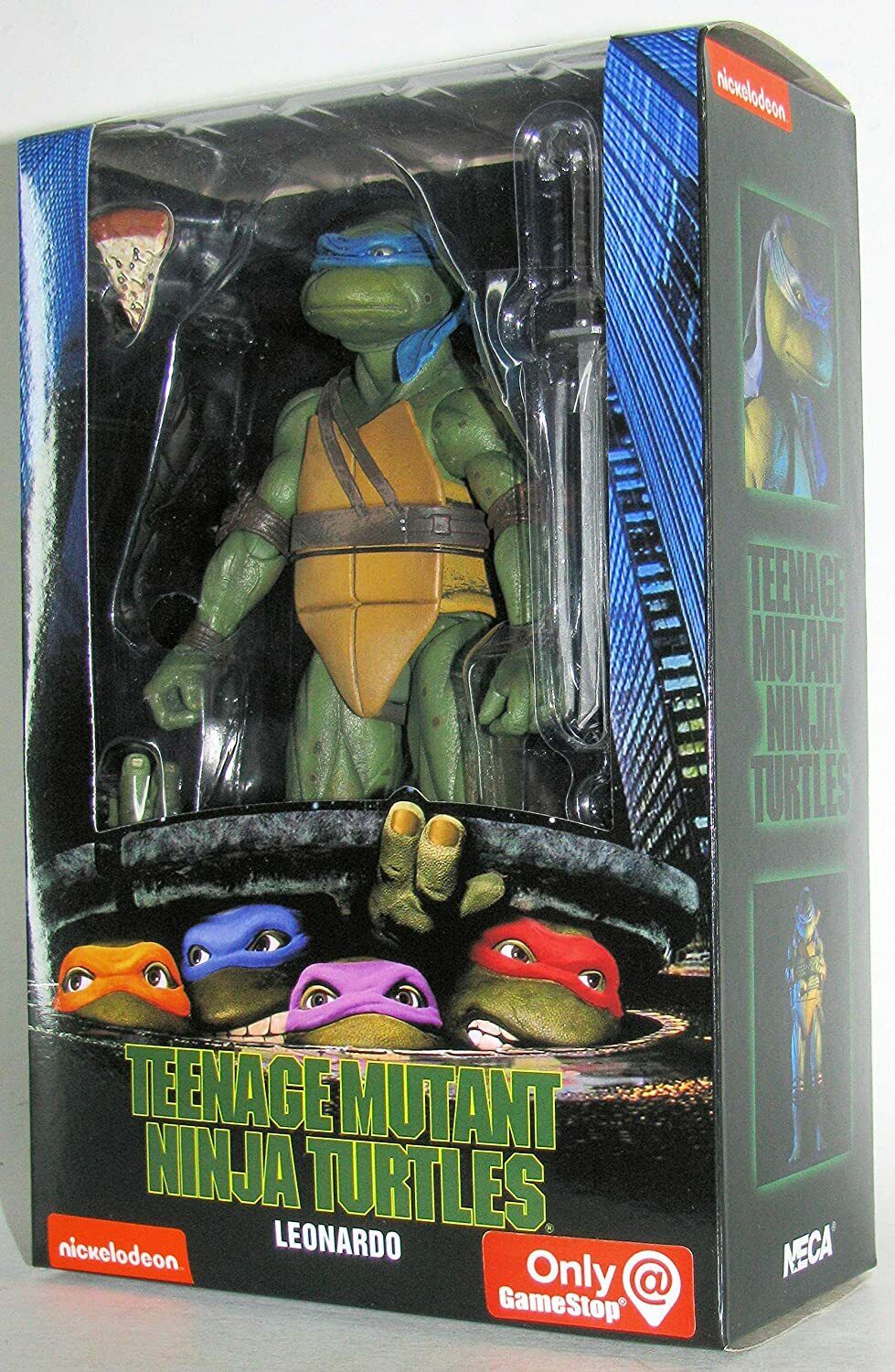 NECA TEENAGE MUTANT NINJA TURTLES 1990 MOVIE LEONARDO 6.5 ACTION FIGURE