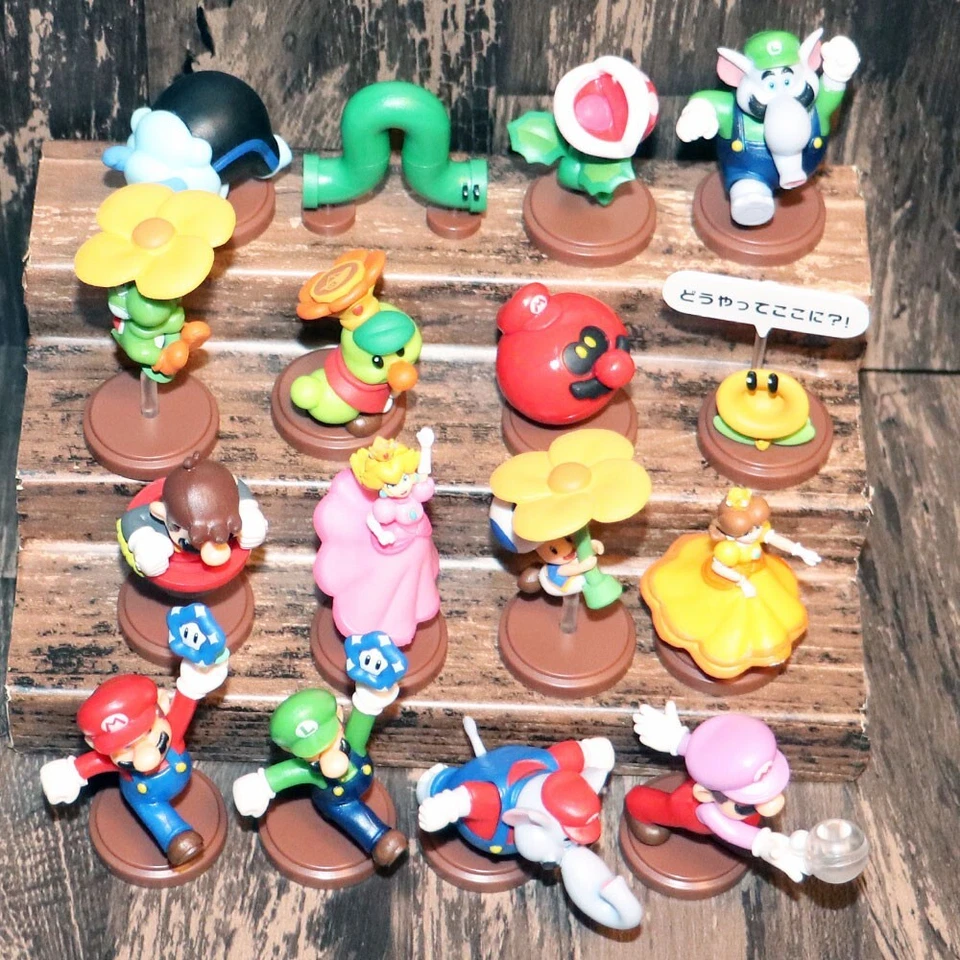 Mini boneco CHOCO EGG SUPER MARIO Bros. Wonder conjunto completo de 16p Furuta - Imagem 2 de 4