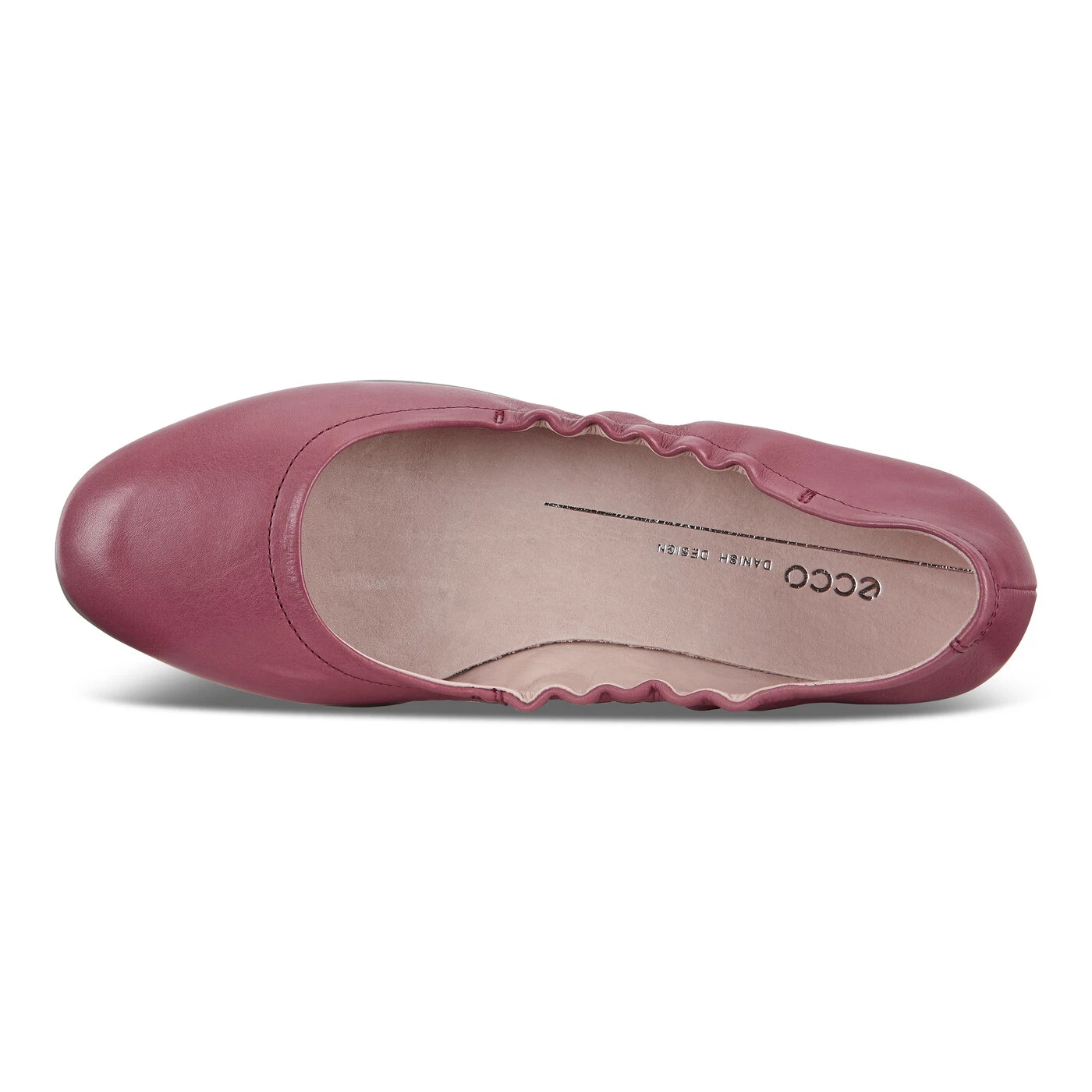 Ballerina ECCO donna extra rossa incantante taglia piatta 38 7 7 5 orlo petalo slip on nuova