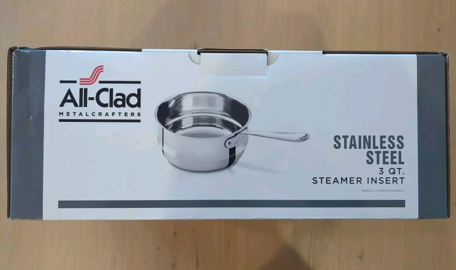 All-Clad 3-4 qt Sauce Pan Steamer Insert 4703-ST New In Box