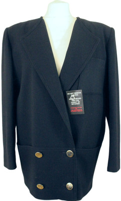 VINTAGE AUSTIN REED DAMEN GRÖSSE 12 BLAU JACKE