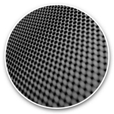 2 x Vinyl Stickers 10cm (bw) - Speaker Music Macro Cool Fun  #38112