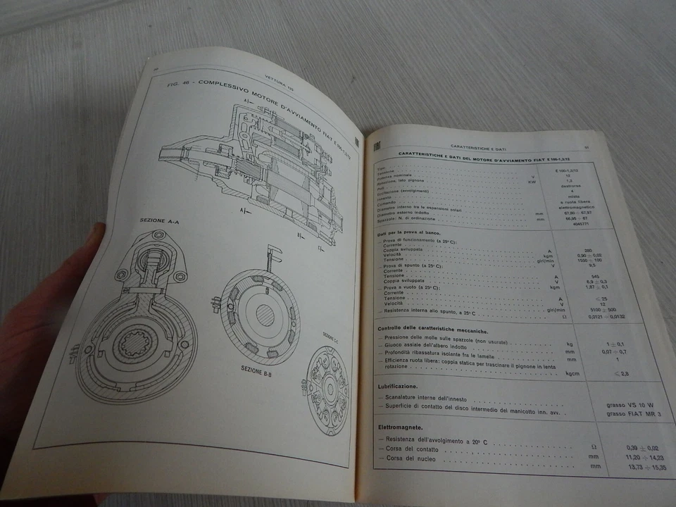 MANUALE ORIGINALE DATI E CARATTERISTICHE FIAT 125 1967 - Immagine 4 di 4