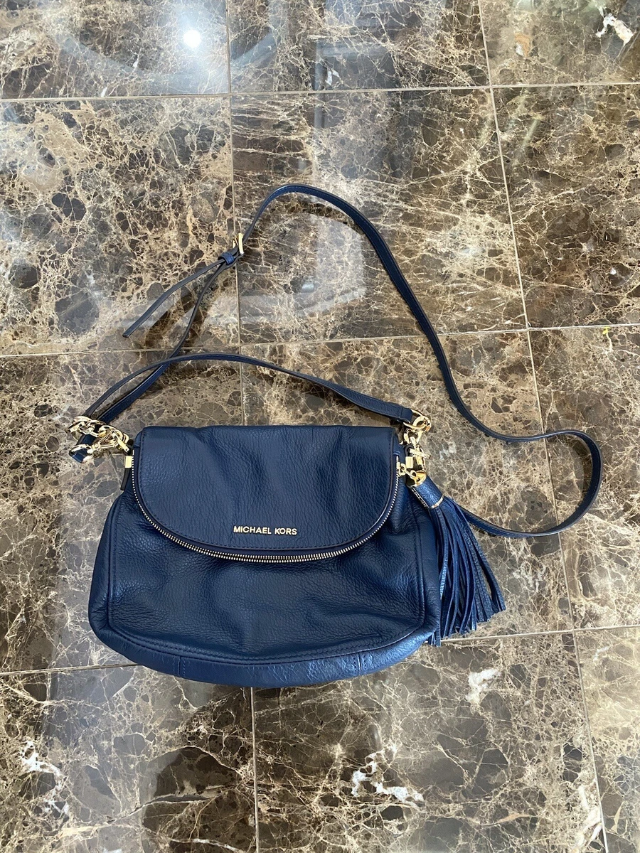 Michael Kors Navy Blue Crossbody Tassel Bag