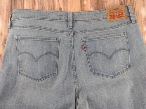 Levi's Women's 712 Slim Jeans Size 33 Blue Stretch Denim 34x31 Light Wash - Picture 13 of 19