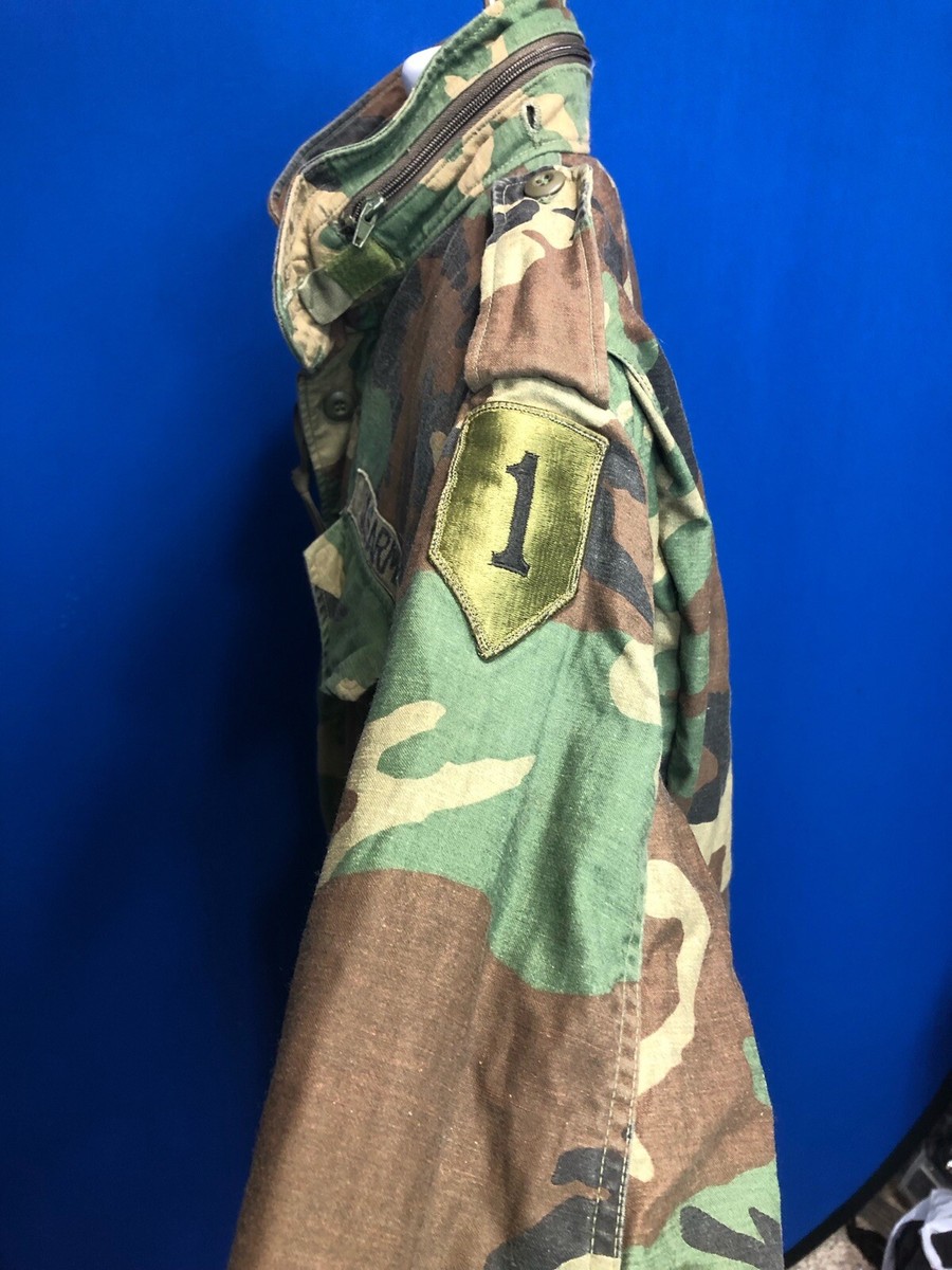 US Military Issue Vintage 1989 issue M65 woodland Camo Field US Military Issue Vintage 1989 issue M65 woodland Camo Field