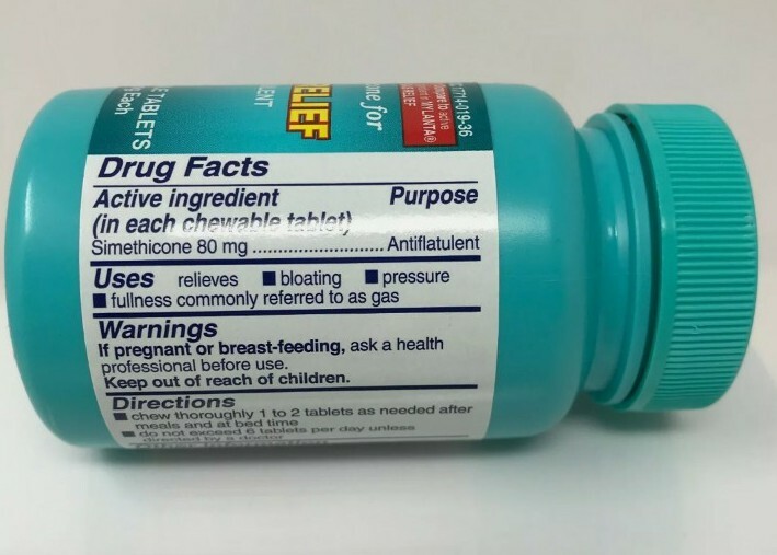 2PK Assured Simethicone Gas Relief Chewable Tablets 80mg AntiGas