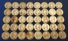 Lot of 40 $10 face Circulated 90% Silver Washington Quarters pre 1965 *DMG/WORN*