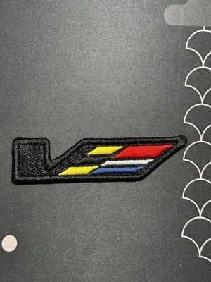 Cadillac CTS V Logo Machine Embroidered Patch Iron On  1 x3.75 
