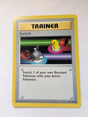 Switch 95/102 Base Set Shadowless Rare Pokemon Card LP