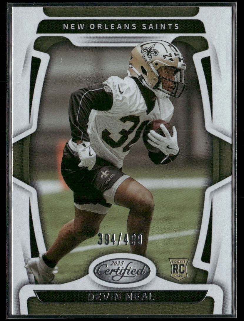 2025 Panini Certified #177 Devin Neal #/499
