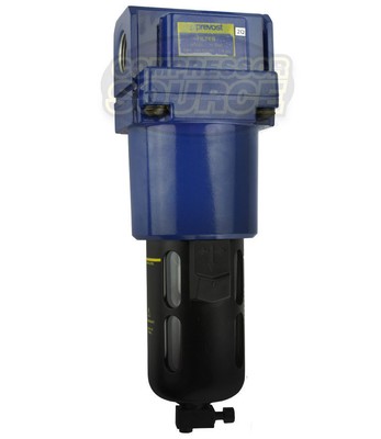 Prevost Compressed Air Inline Moisture Water Separator Filter 1'' FNPT High CFM