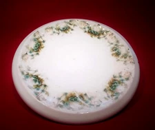 Beautiful Antique Victorian Floral Swag Tea Tile