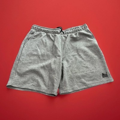 Puma TMC Everyday Hussle Sweatshorts Mens XL Gray Medium Heather Casual Logo